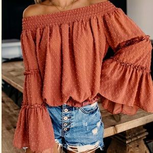 Boho Off the Shoulder top ON SALE NOW💥